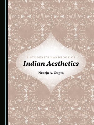 cover image of A Student's Handbook of Indian Aesthetics
